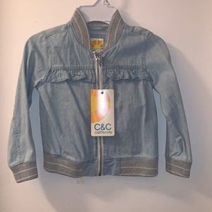 Girls light denim colored jacket